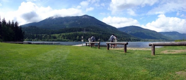 Panorama view at Alta Lake